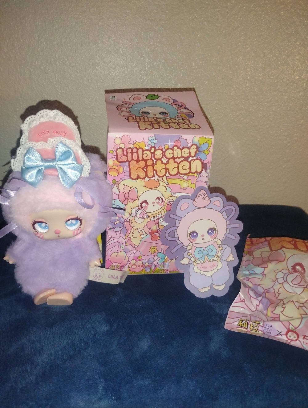 Lilac Plush Lilita Chef Kitten Doll